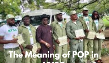 The Meaning of POP in NYSC